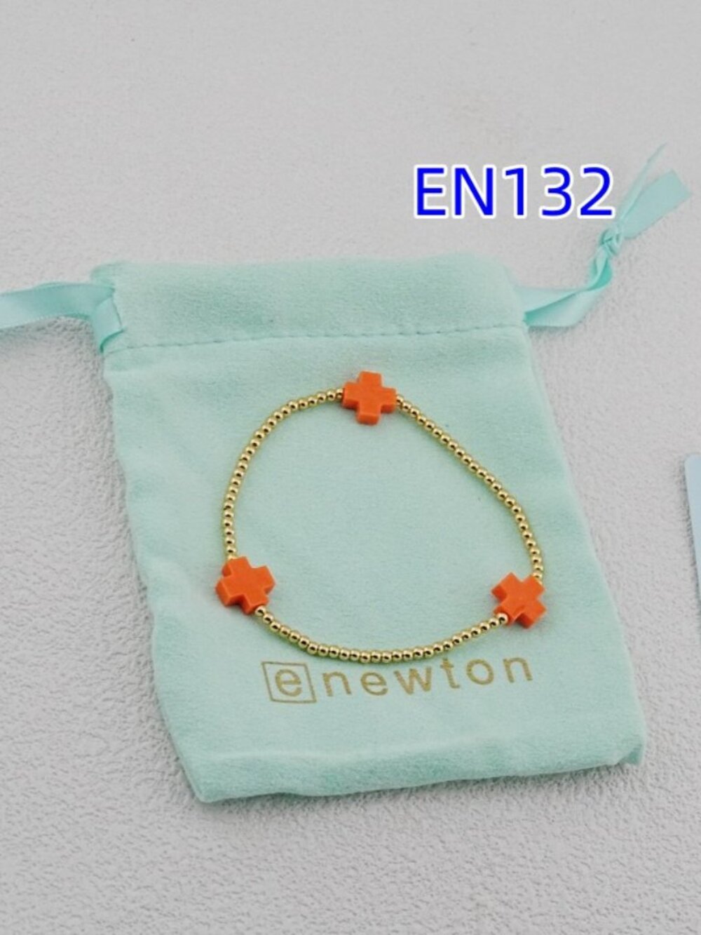 Enewton Gold Bead Cross Bracelet